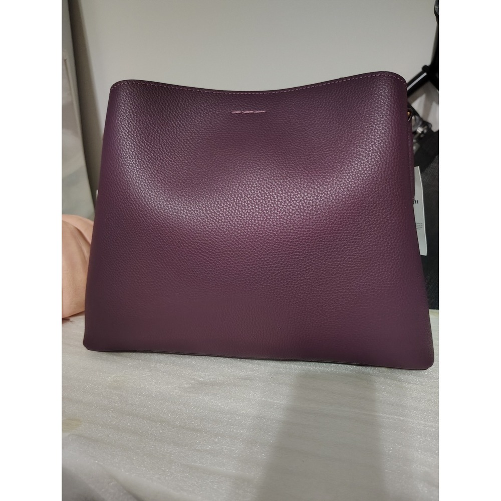 NWT Coach Willow Shoulder Bag Deep Berry Pebble Leather C2590 Crossbody Purple - Picture 7 of 11